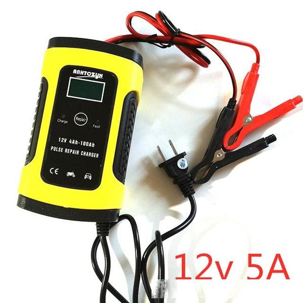 

chargers 12 8a car battery charger fully automatic 12 8a 24v smart fast charger for agm gel wet lead acid battery pulse