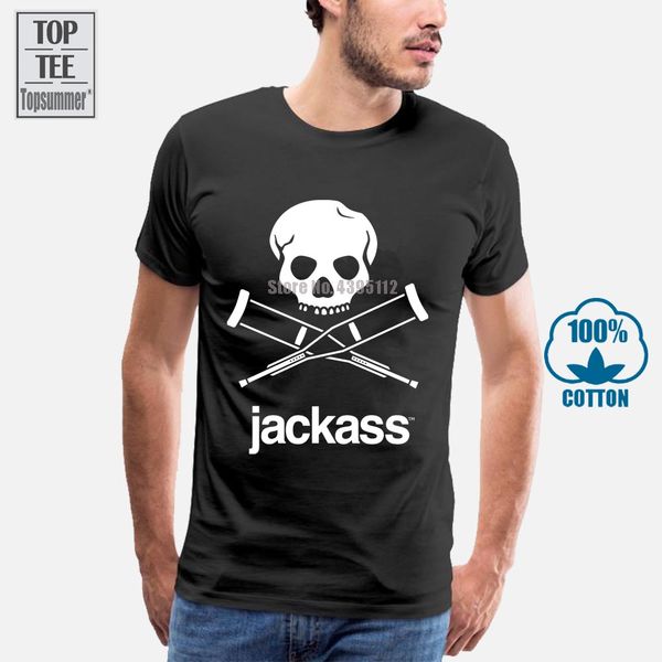 

t shirt design printing men's fashion authentic jackass skull logo slim fit t shirt s m l xl 2xl new men's t shirt