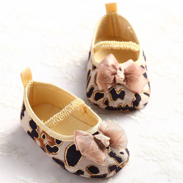 

newborn baby girl shoes toddler baby bowknot leopard print mary jane 0-2 years party princess gift first walkers crib shoes