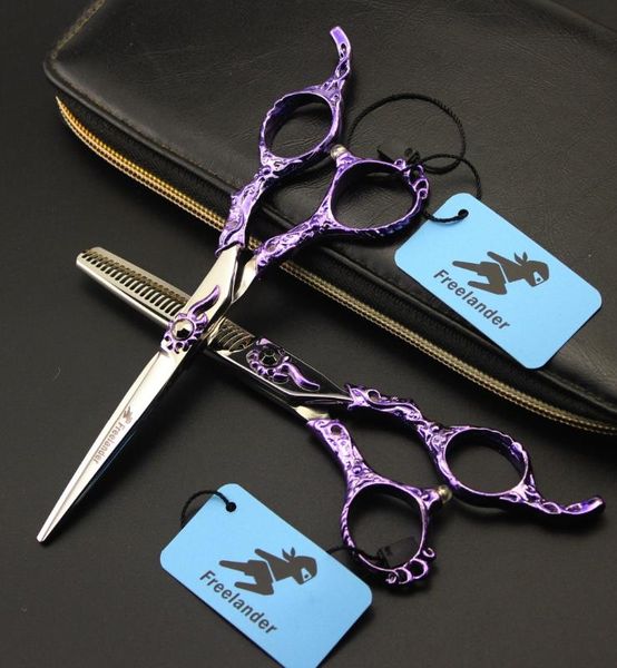 

6inch beautiful hairdressing scissors hair cutting and thinning scissors barber shears special handle