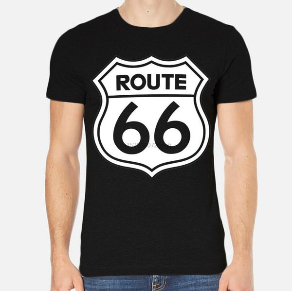 

route 66 new men t-shirt black clothing 1-a-209