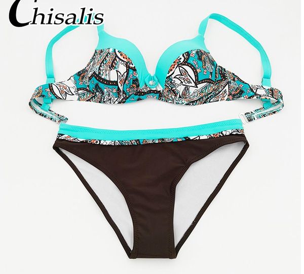 

chisalis sexy swimsuit женщины бикини 2020 печать push up купальники женщины бразильского бикини set пляж купальный костюм цветочный biquini, White;black