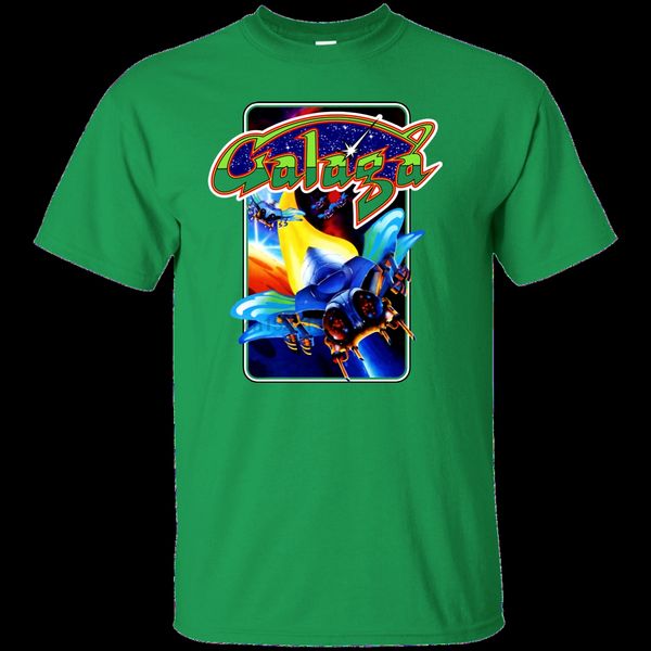 

galaga retro arcade video game galaga 88 marquee cabinet artwork defender cartoon t shirt men new fashion