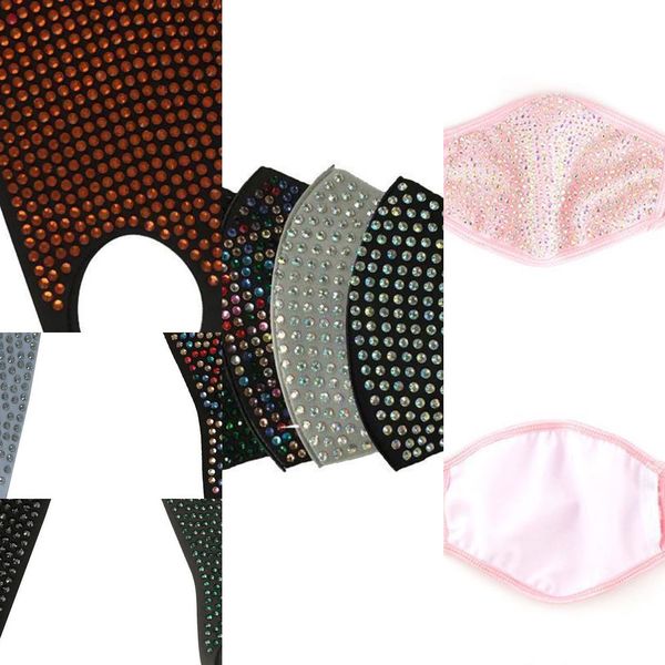 

защитные моды bling bling алмазная пыле маска рм2,5 mouth маски моющийся многоразовые 4eks