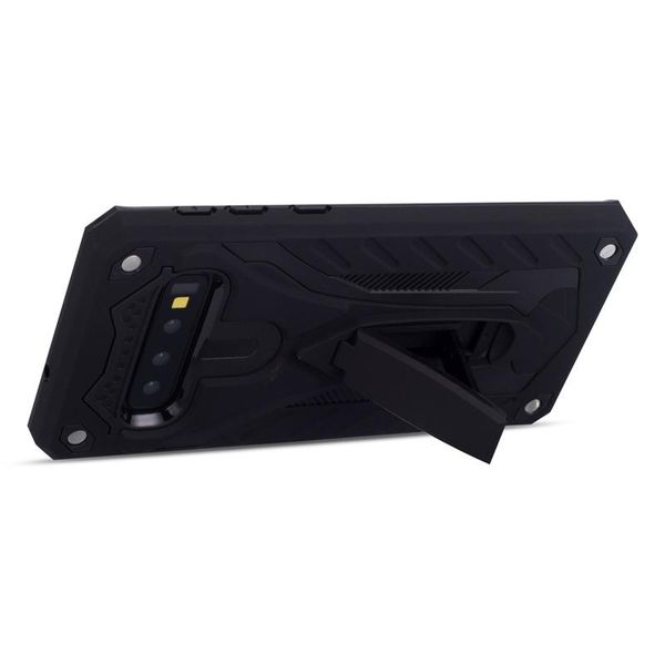 

military grade phone case for samsung s10 12ft. drop tested protective case with kickstand support wireless charging