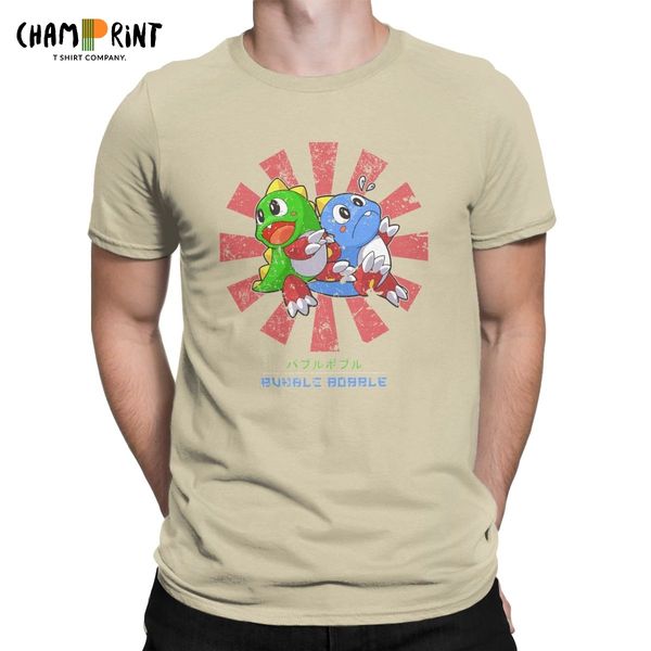 

мужчины bubble bobble ретро японский cute fc консоли game t рубашка чистый хлопок одежда высокий crewneck тройники новое прибытие футболки