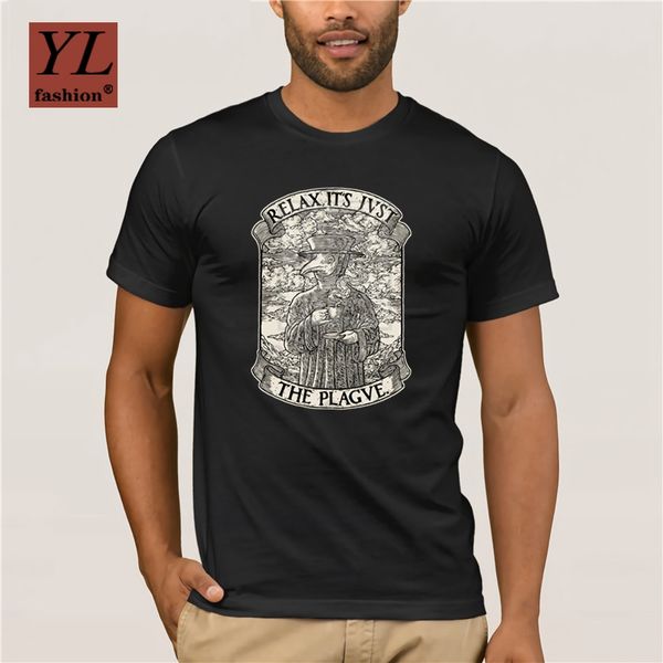 

for mans the chillest plague doctor t shirt men cartoon fun t shirt