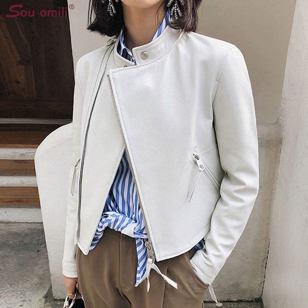 

short coat faux leather jacket women moto coat black veste femme jaquetas couro casaco chaqueta veste femme printemps 2020