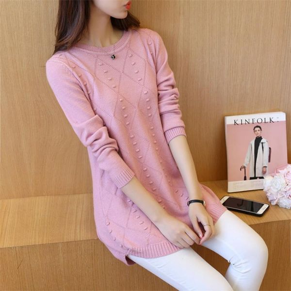 

2020 casual knitted sweater women sweaters pullovers autumn winter casual long sleeve knitwear jumper long sweater female, White;black