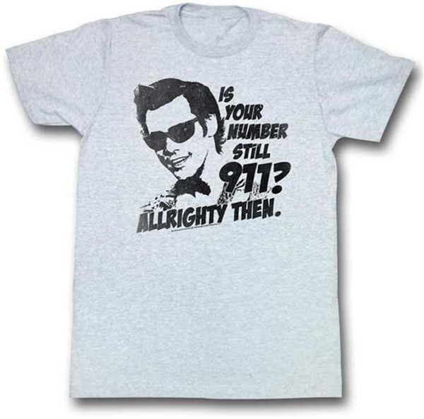 

ace ventura фильм девять один один лицензионной взрослой футболка harajuku tee shirt