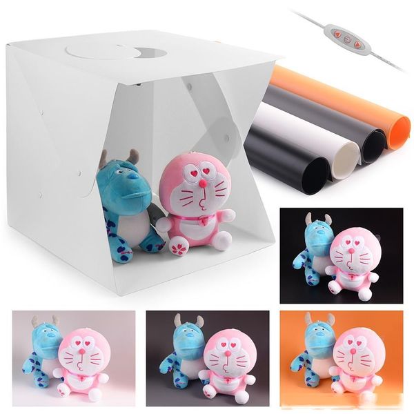 

consumer electronics 1616inch box 4040x40cm foldable p studio box portable p pgraphy shooting light tent kit with led light