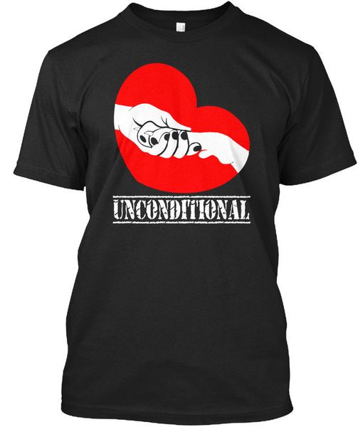 

2020 100% cotton human and dog-unconditional lover - uncondttional standard t-shirt