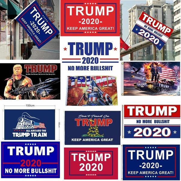 

us stock trump flag hanging 90*150cm trump keep america great banners 3x5ft digital print donald trump 2020 flag 20 colors decor banner