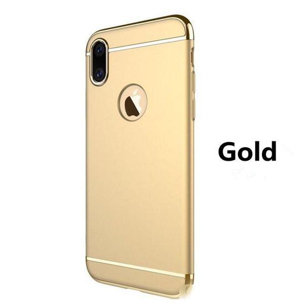 

ultra slim 3in1 electroplate plating matte hard pc phone case for iphone 6 7 8plus x xr 11 pro max samsung s0 note 10