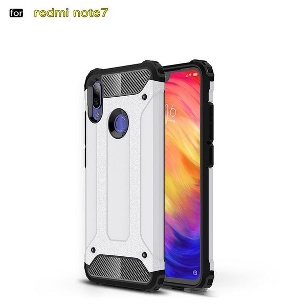 

rugged dual layer shockproof armor case for redmi note 7 case heavy duty shockproof reinforced back cover