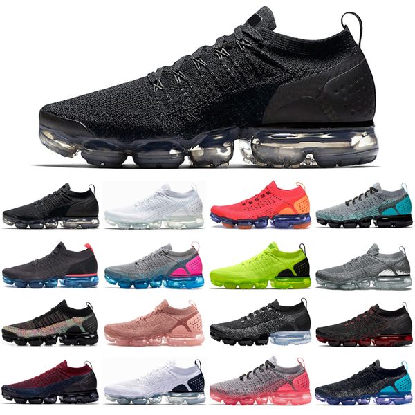 

2020 max air vapor 2.0 men women running shoes triple black red orbit oreo mens womens trainers sports sneakers runners