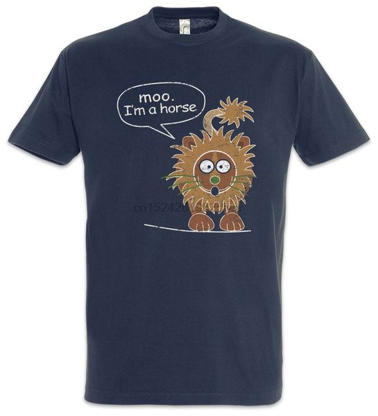 

moo я лошадь t-shirt современной phil fun family дуого лев рубашка символ мультфильм тенниска мужчины унисекс новая мода тенниски бесплатно