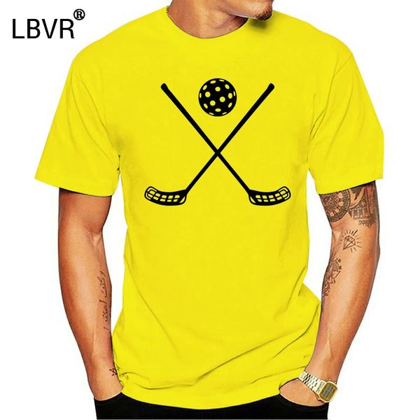 

s-6xl crossed floorball sticks t shirt vintage design tee shirt man harajuku camiseta summer breathable tees