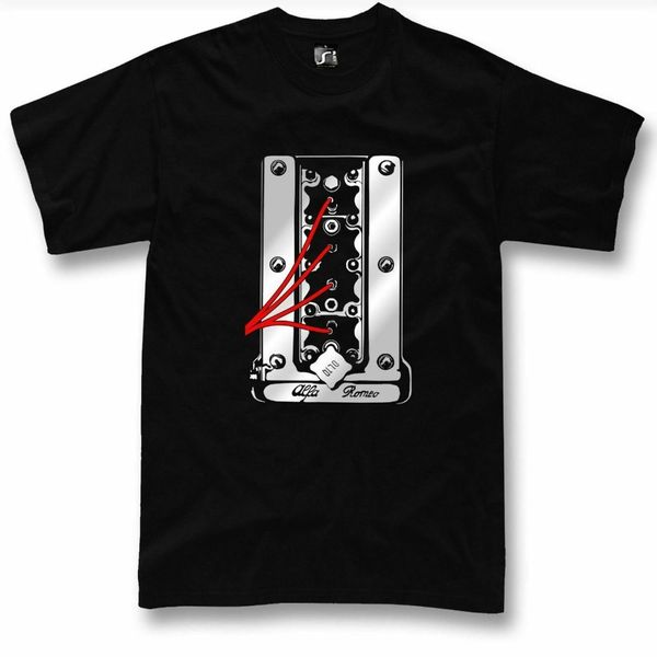 

t-shirt for classic romeo fans giulia busso nord engine gtv gta veloce 2019 fashion 100% cotton solid color company t shirts