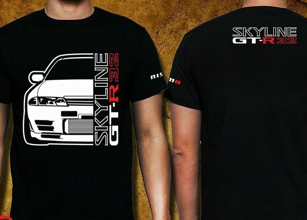 

2019 мода skyline gt-r 32 рубашка размер s - 3xl (размер азия) тройники