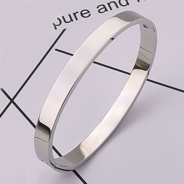 

fashion designer jewelry rose gold 316l stainless steel screw bangle bracelet with screwdriver and cz stone screws with box wholesale, Black
