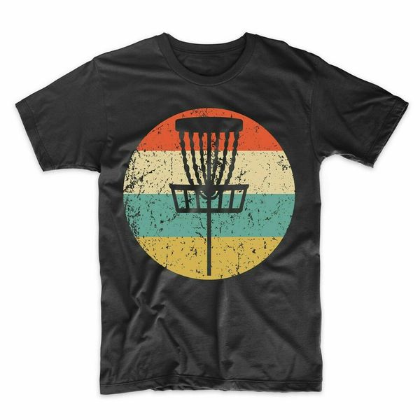 

men disc shirt retro disc basket icon t-shirt round neck casual wear tee shirt