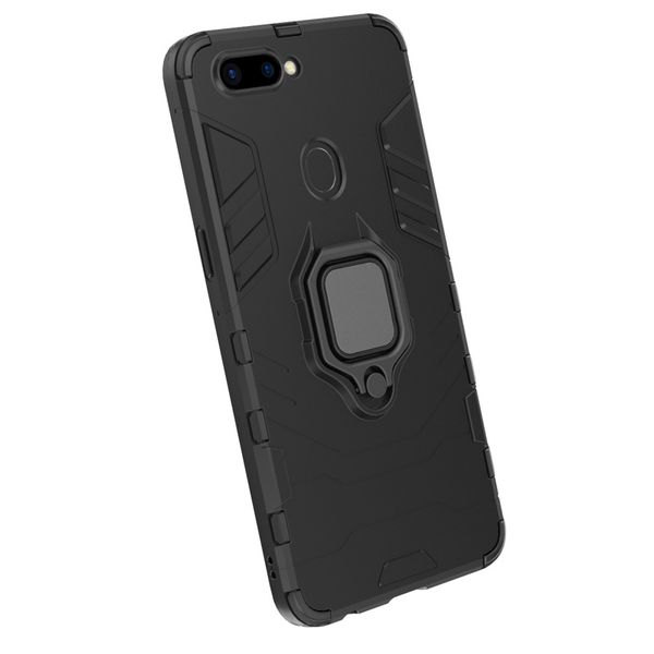 

2 in 1 armor shockproof case for oppo r11s cover with magnetic car phone holder and finger ringkickstand