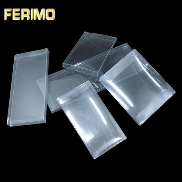 

300pcs/lot wholesale small folding transparent gift boxes pvc plastic clear foldable box for wedding party favour