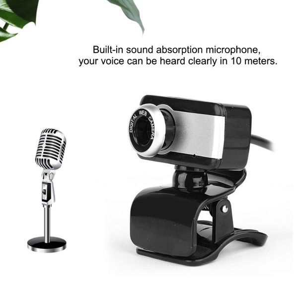 

360 degrees web camera 640 x 480 usb 2.0 480p lapwebcam clip-on web cameras webcams with microphone for computer pc desktop