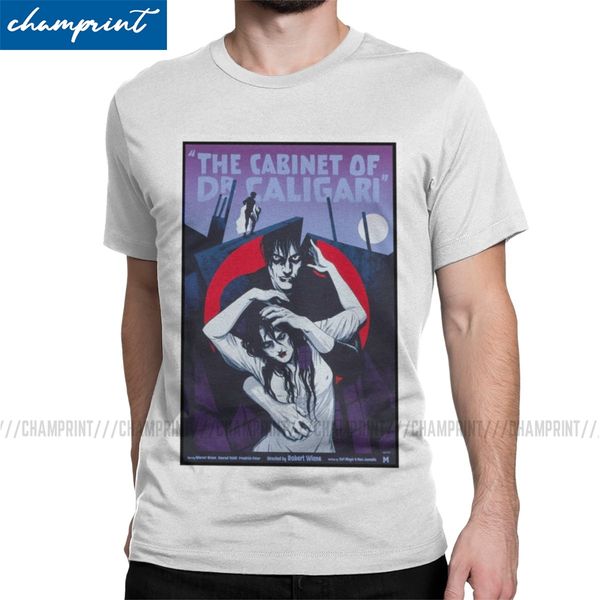 

men cabinet of drg t shirt the cabinet of dr caligari movie clothes novelty short sleeve o neck tee shirt plus size t-shirt
