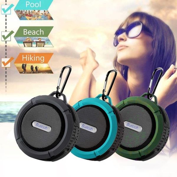

portable mini bluetooth speaker waterproof outdoor sport small party wireless car altavoz with calls handsand suction cup