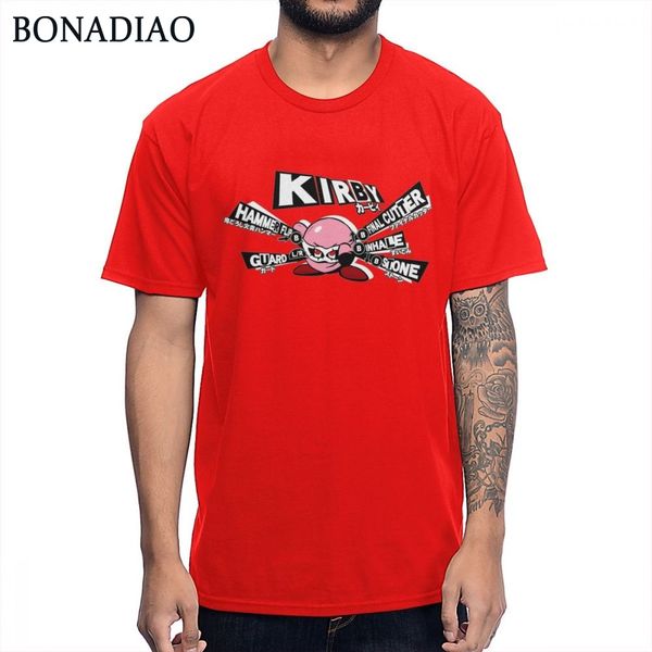 

awakened persona 5 kirby star t shirt man anime parody tee shirt o-neck s-6xl big size camiseta