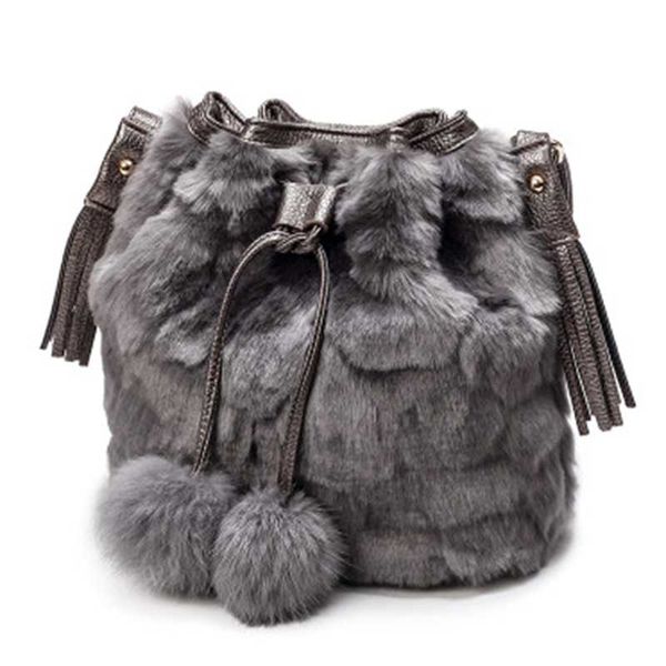 

autumn winter sac fashion women shoulder bag lady crossbody bag leopard plush fur hairy female messenger tassel bolsos mujer