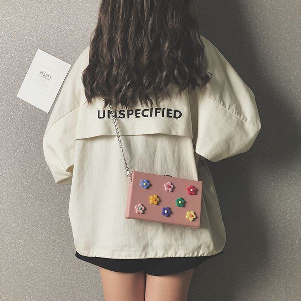 

summer bag handbags new fashion messenger box bag girl chain shoulder