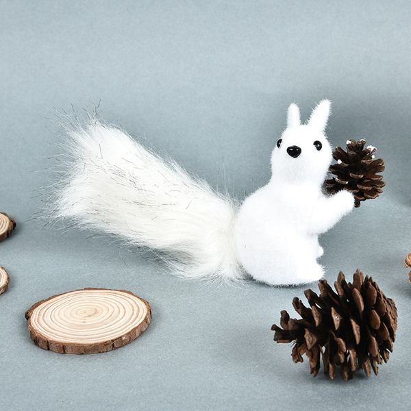 

украшение белой пены nordic елка аксессуар маленькая белочка медведь орнамент украшения белая пена кулон nordic елка пенда