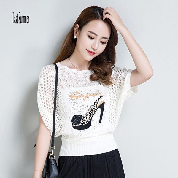 

new fashion 2020 spring for women cashmere hollow sweaters loose warm knitted sweet pullovers sweaters, White;black