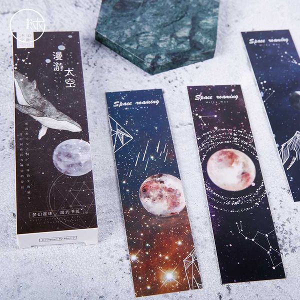 

30pcs/lot bookmarks for books roaming into space series teacher supplies book marks