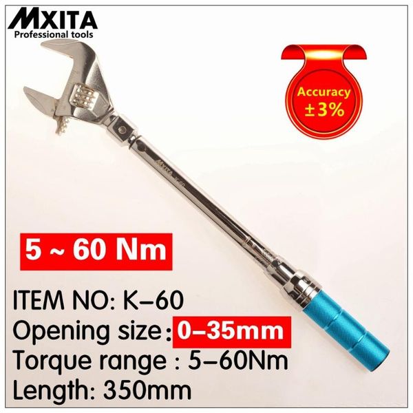 

mxita open wrench adjustable torque wrench interchangeable hand spanner insert ended head torque 9x12 5-60nm