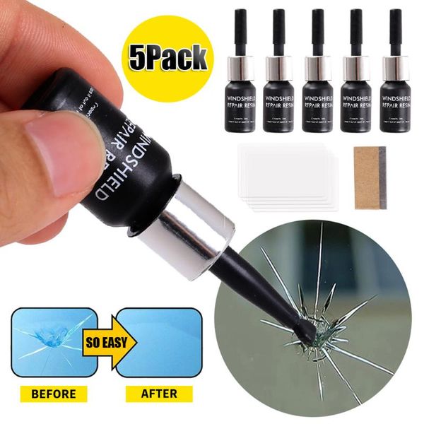 

car cleaning tools 5packs diy windshield repair tool automotive glass nano fluid windscreen scratch crack restore