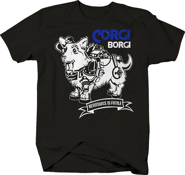 

корги сопротивление бесполезно bionic dog t-shirt