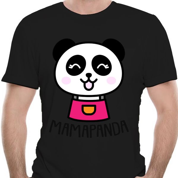 

mama panda with apron design womens t shirt love mum mother mothers present tee shirt
