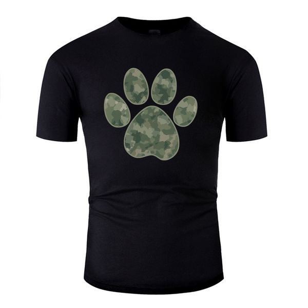 

новый green camouflage собак paw тенниска для мужчин симпатичного мужчин tee shirt фитнес короткого рукав