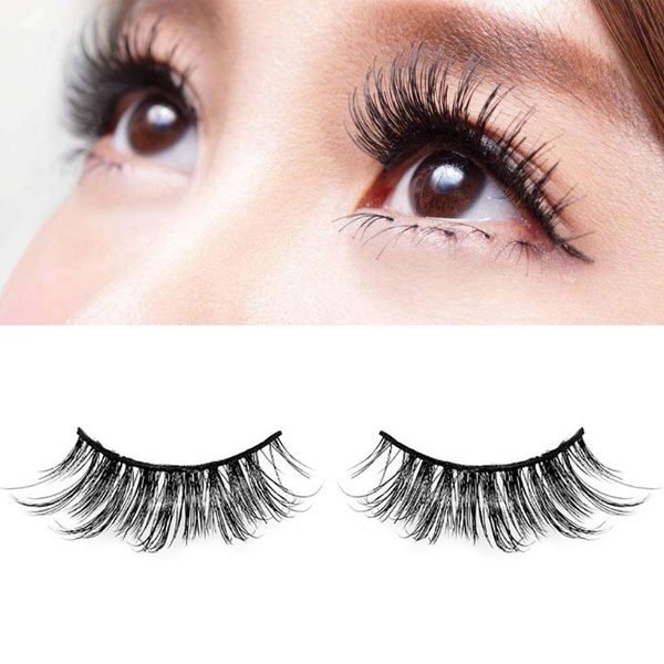 

false eyelashes 15mm ladies eyelash extension 1pair luxury 3d lashes fluffy strip long natural party al50