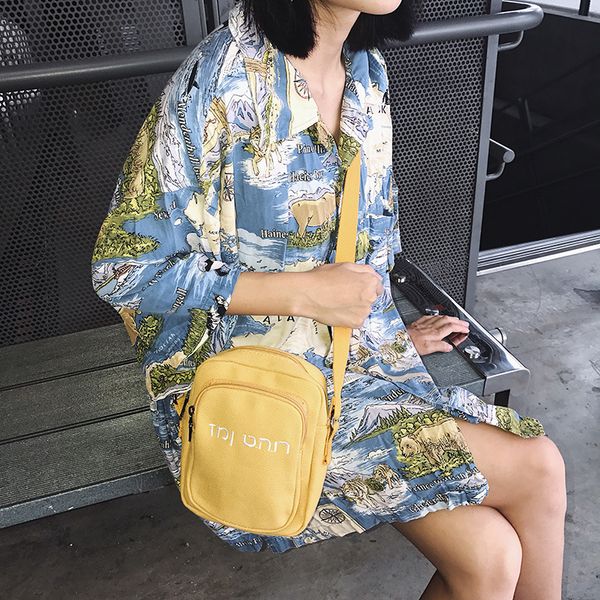 

new candy color canvas female small square bag embroidery women shoulder messenger bag crossbody