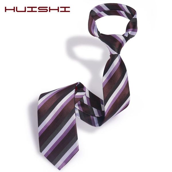 

bow ties huishi brand cravate men 2021 wedding necktie 8cm stripe neckties white green blue tie for gravata gift, Black;gray
