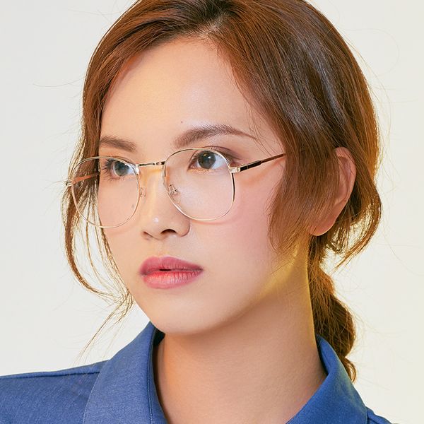 

fashion sunglasses frames 2021 metal eyeglasses anti-blue light women optics myopia glasses classic round frame eye computer men, Black
