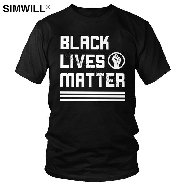

men's 100% cotton 2020 black lives matter t shirt short sleeved usa equal slogan tshirts boyfriend's gift tee apparel