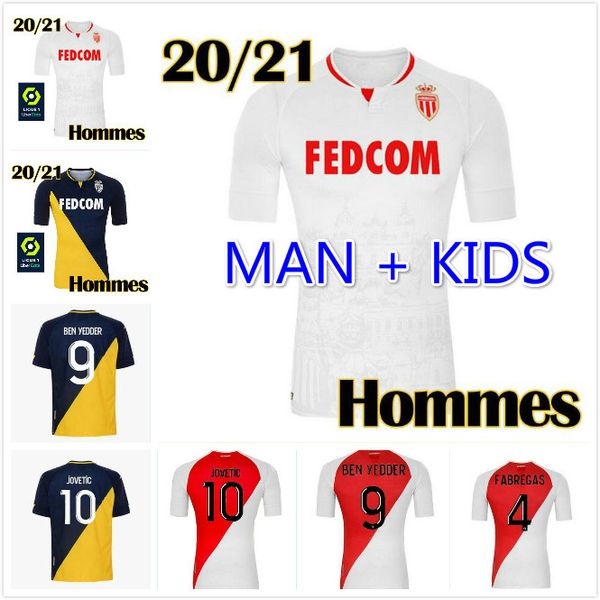 

man kids 20 21 as monaco football jersey 1982 84 as monaco copa kombat 2020 21collector shirt monaco home away soccer jerseys retro, Black;yellow