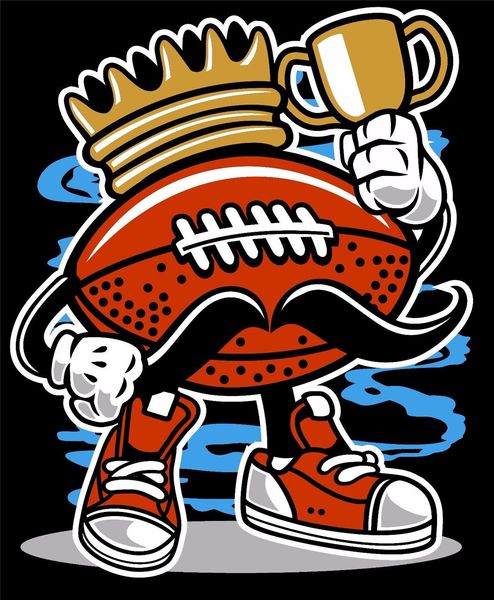 

football king trophy tee shirt black or white Â casual print fashion tee shirt