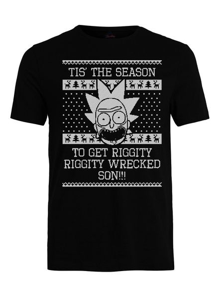 

men's new arrival summer style tis the season to get riggity wrecked son ugly christmas t-shirt funny shirt funny t shirts for
